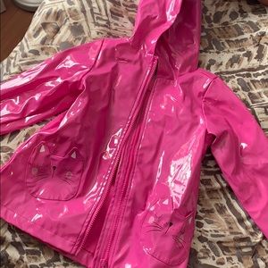 Pink toddler rain coat